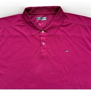 Callaway Golf Polo Opti Dri Dark Purple/red Short Sleeve Shirt Mens 3XL